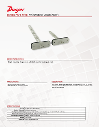 Thumbnail of document Data Sheet - PAFS-1000 Averaging Flow Sensor